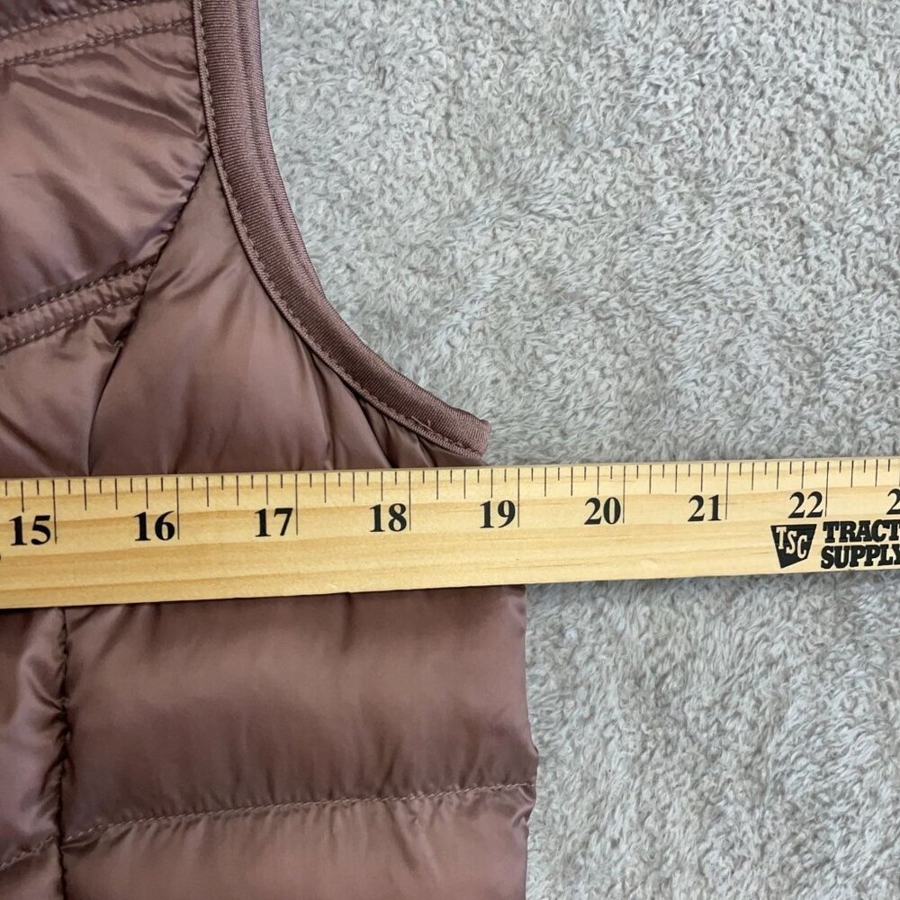 NEW 32 Degrees Heat Women's M Puffer Vest Jacket Full Zip Brown - Picture 7 of 11